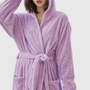 peignoir de bain femme moelleux