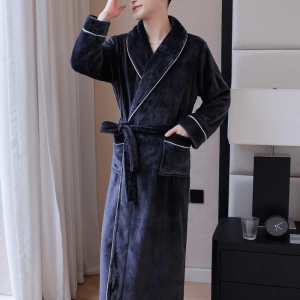 peignoir homme coton élégant