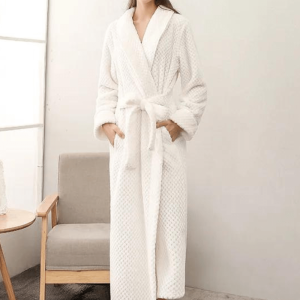 peignoir doux en coton