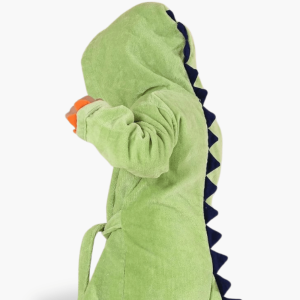Peignoir doux dinosaure