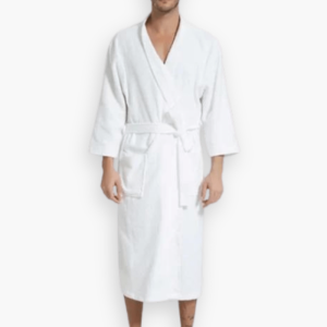 peignoir éponge blanc