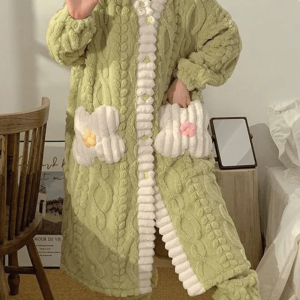 Peignoir Femme Boutonné élégant