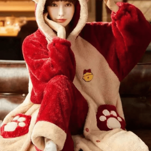 peignoir élégant chat