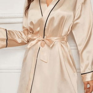 peignoir femme court luxe
