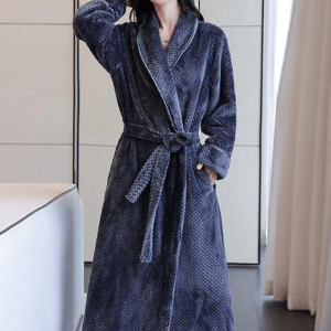 peignoir femme doux polaire