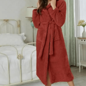 peignoir femme rouge