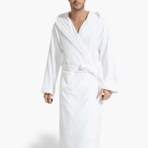peignoir homme capuche coton