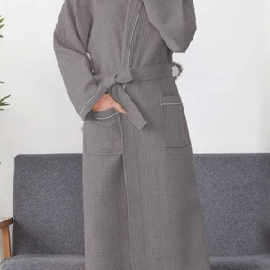 Peignoir luxe blanc cassé