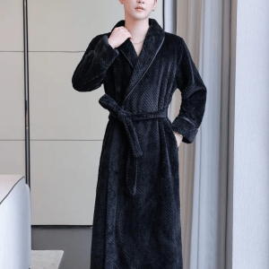 peignoir homme noir