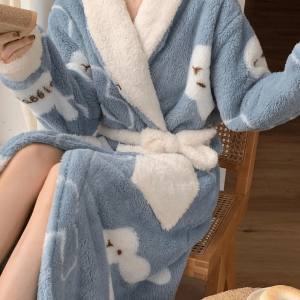 peignoir femme blanc