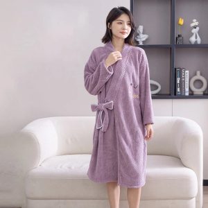 peignoir en microfibre confort