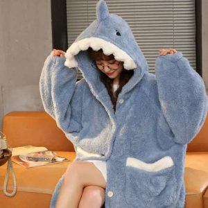 peignoire femme capuche rose